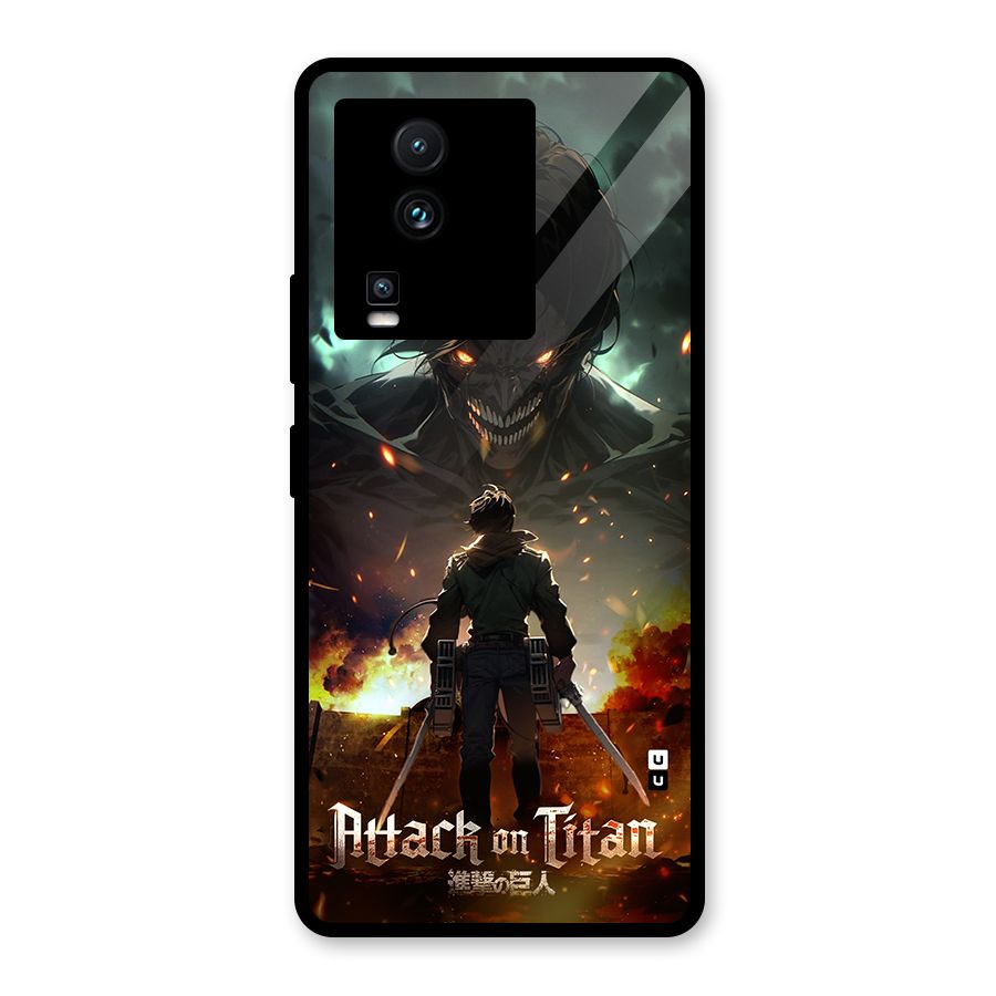 Atack On Titan Glass Back Case for Vivo iQOO Neo 7