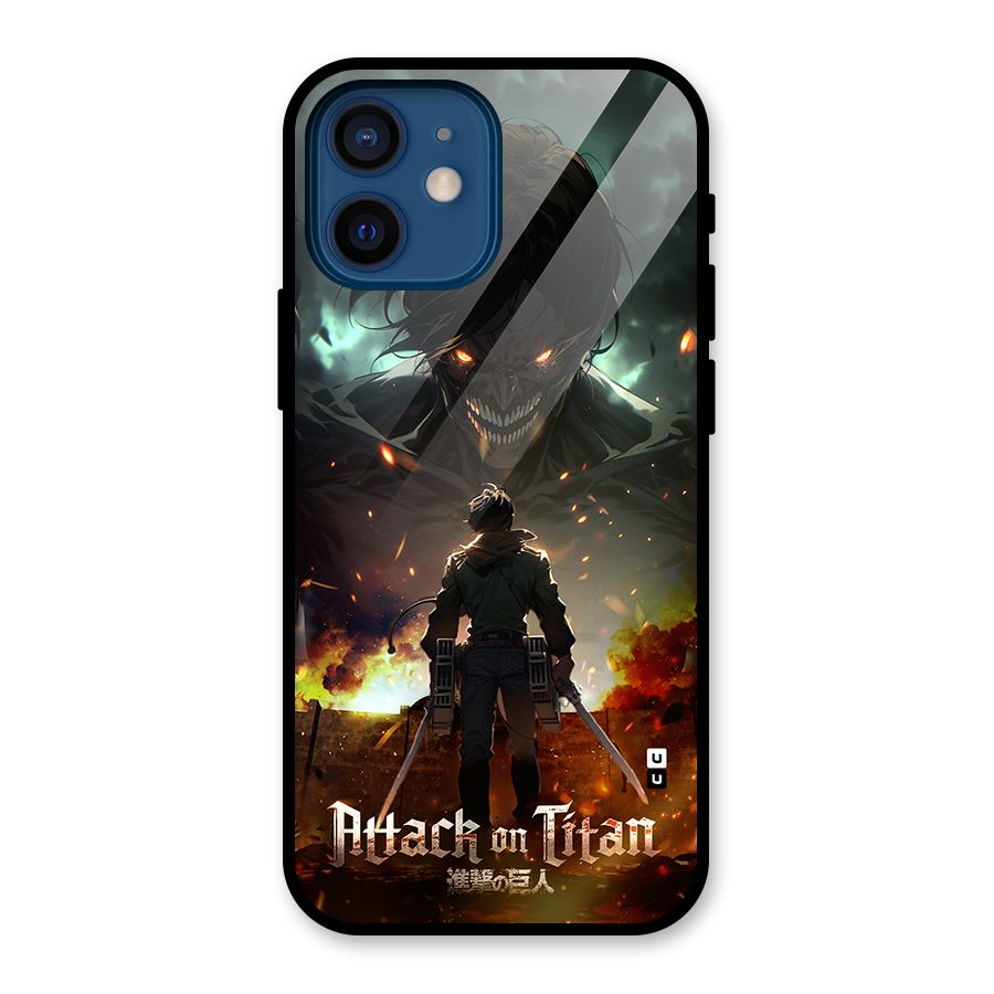 Atack On Titan Glass Back Case for iPhone 12 Mini