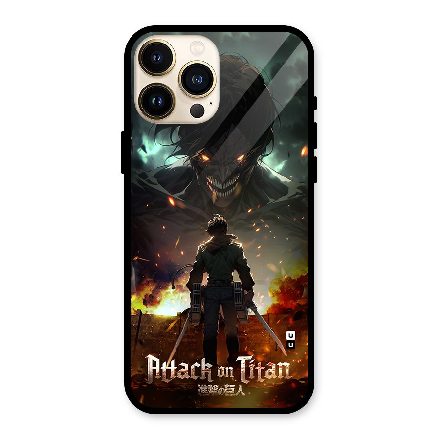 Atack On Titan Glass Back Case for iPhone 13 Pro Max