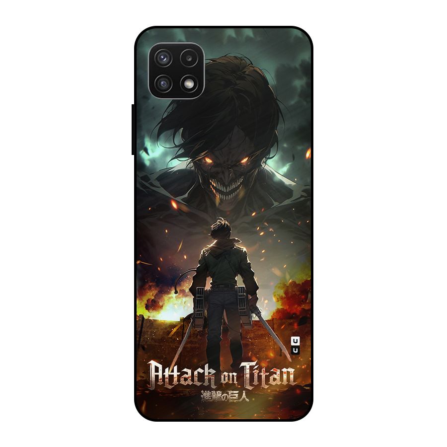 Atack On Titan Metal Back Case for Galaxy A22 5G
