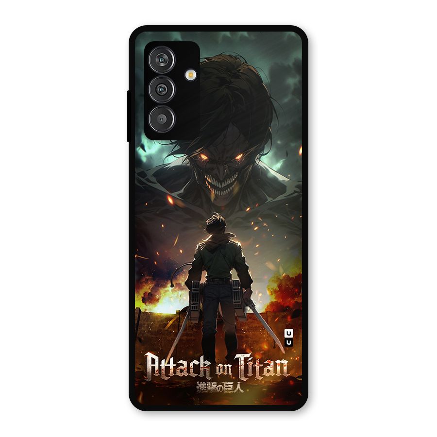 Atack On Titan Metal Back Case for Galaxy M14 5G