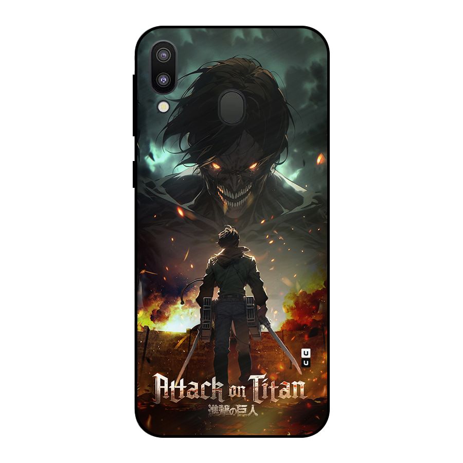 Atack On Titan Metal Back Case for Galaxy M20