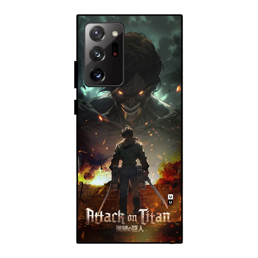 Atack On Titan Metal Back Case for Galaxy Note 20 Ultra