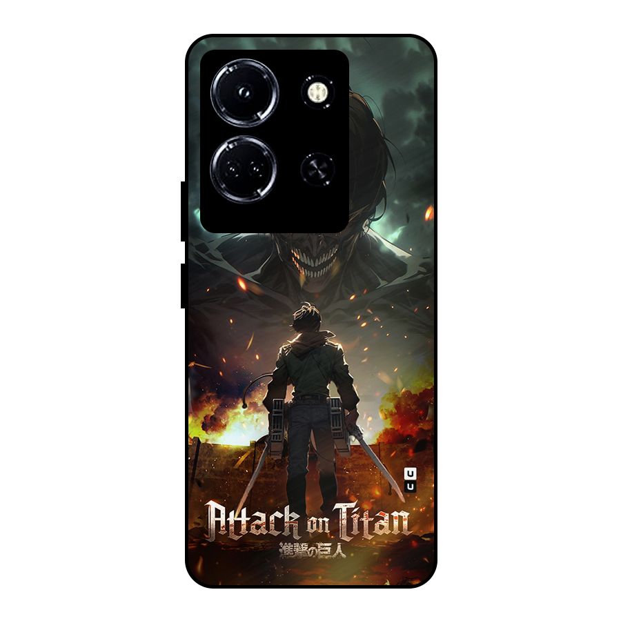 Atack On Titan Metal Back Case for Infinix Note 30 5G