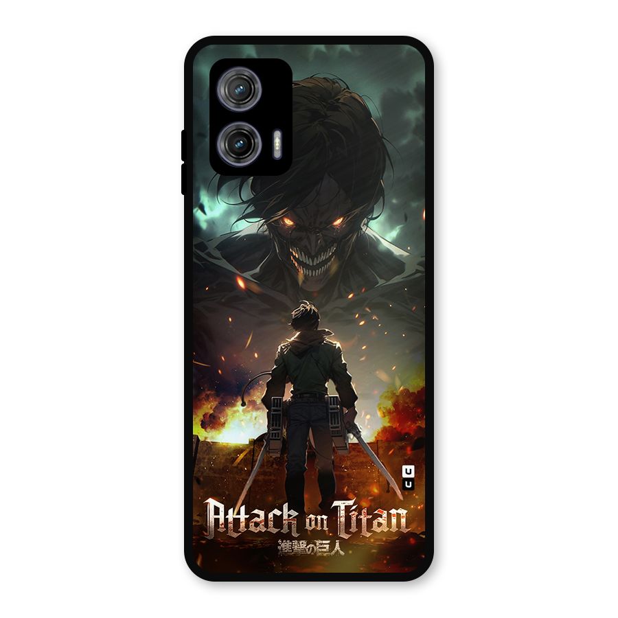Atack On Titan Metal Back Case for Moto G73