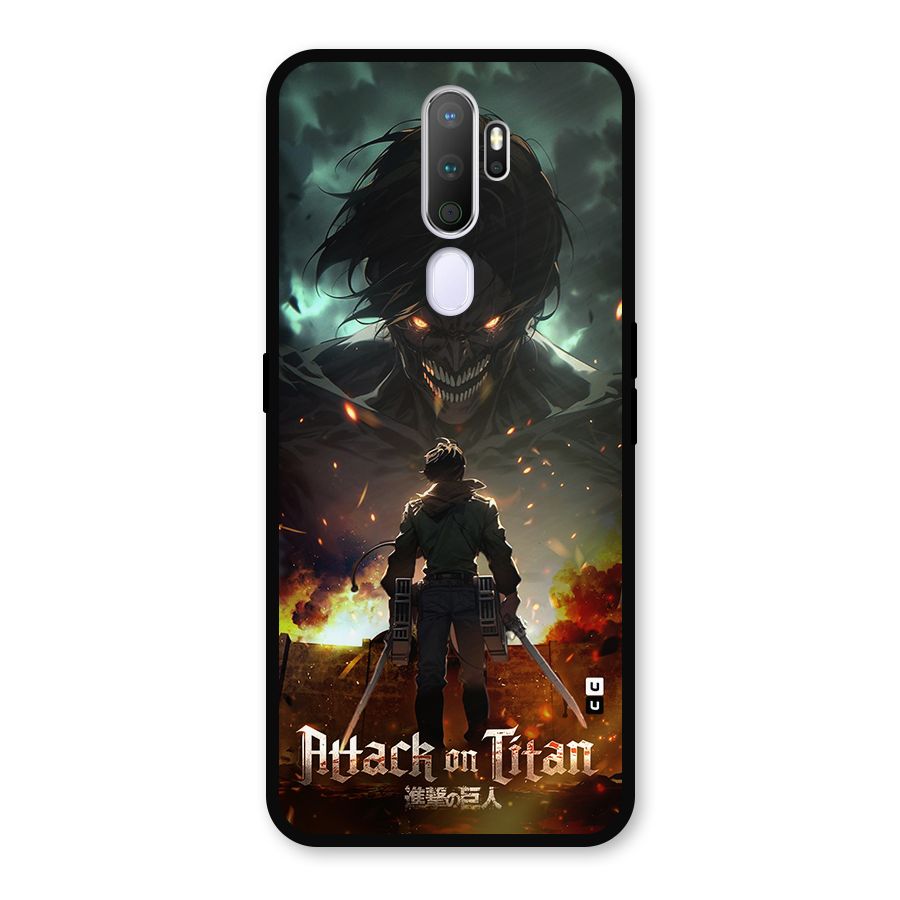 Atack On Titan Metal Back Case for Oppo A5 (2020)