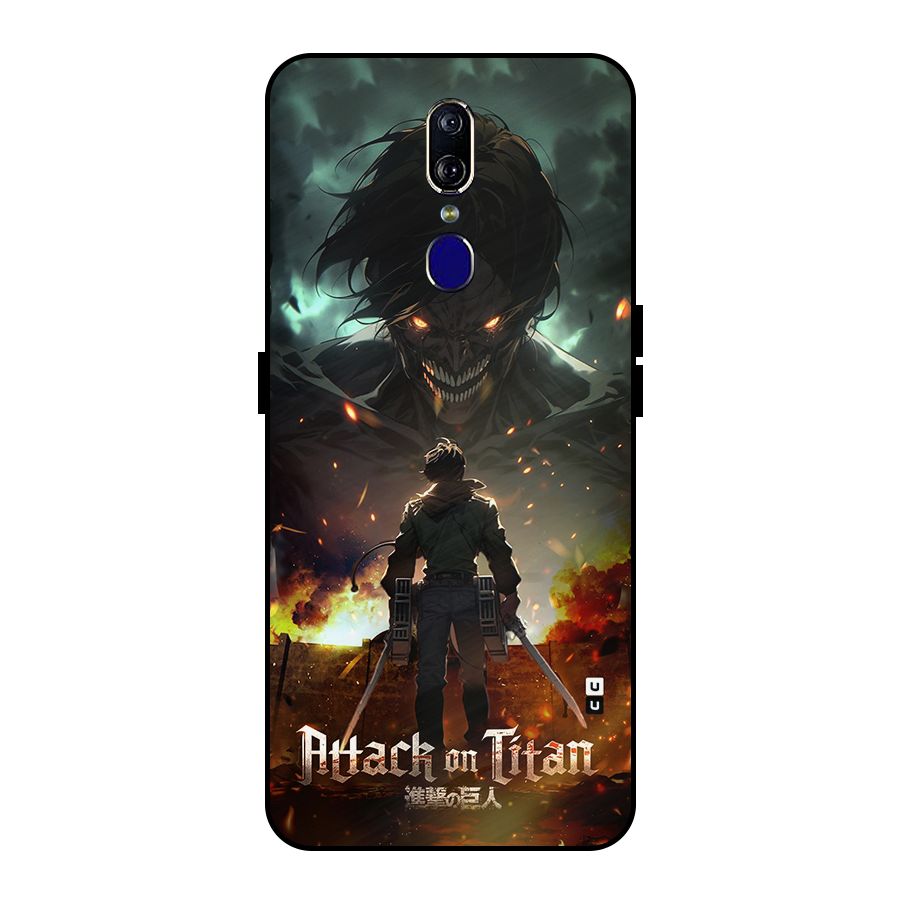 Atack On Titan Metal Back Case for Oppo F11