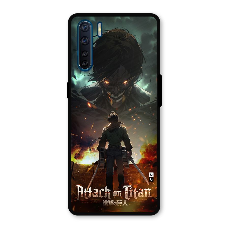 Atack On Titan Metal Back Case for Oppo F15