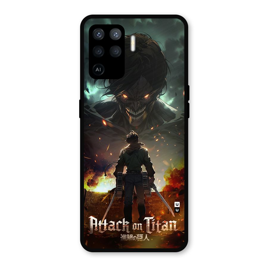 Atack On Titan Metal Back Case for Oppo F19 Pro