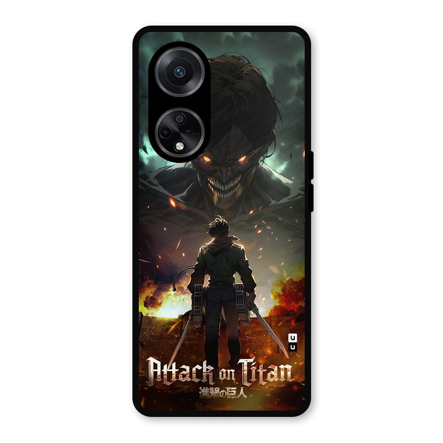Atack On Titan Metal Back Case for Oppo F23