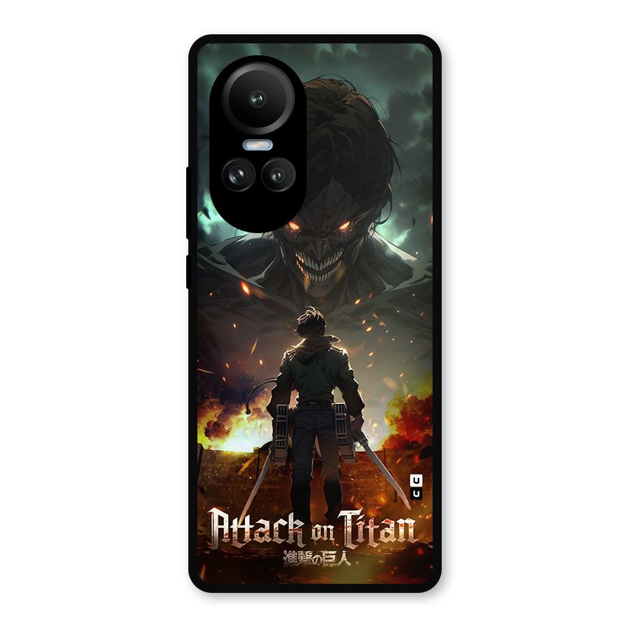 Atack On Titan Metal Back Case for Oppo Reno10