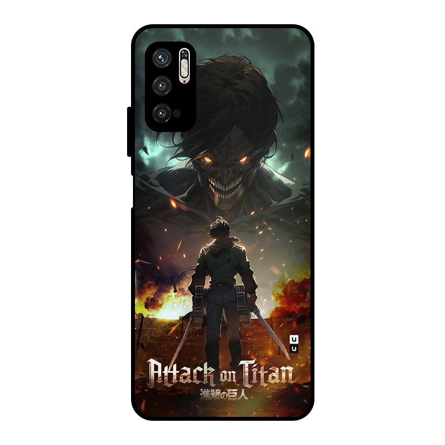 Atack On Titan Metal Back Case for Poco M3 Pro 5G