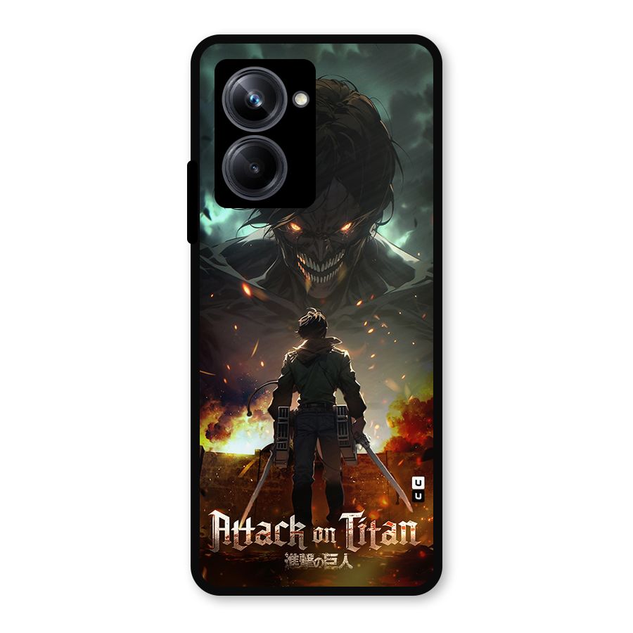 Atack On Titan Metal Back Case for Realme 10 Pro