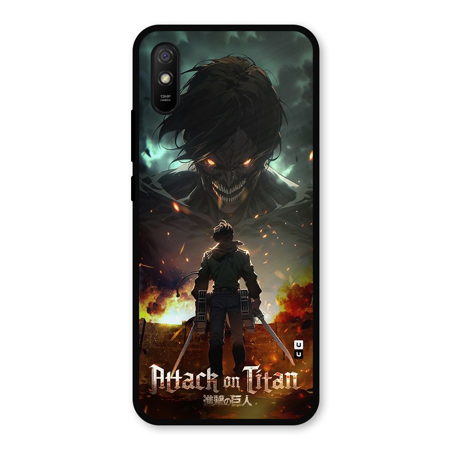 Atack On Titan Metal Back Case for Redmi 9i