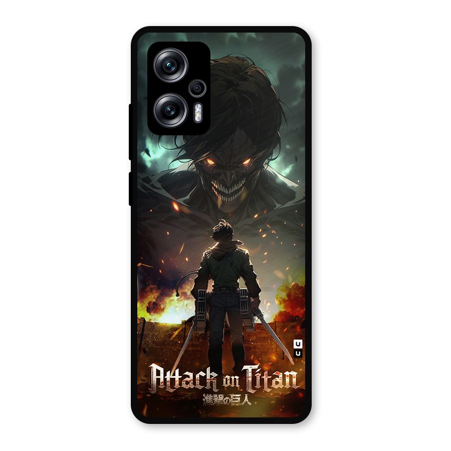 Atack On Titan Metal Back Case for Redmi K50i