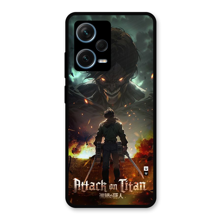 Atack On Titan Metal Back Case for Redmi Note 12 Pro Plus 5G