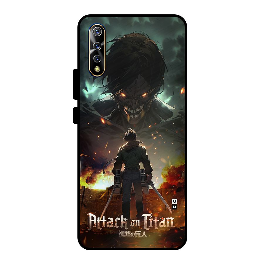 Atack On Titan Metal Back Case for Vivo S1