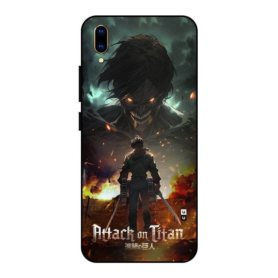 Atack On Titan Metal Back Case for Vivo V11 Pro