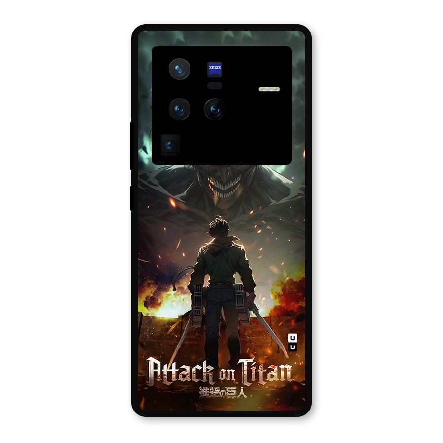 Atack On Titan Metal Back Case for Vivo X80 Pro