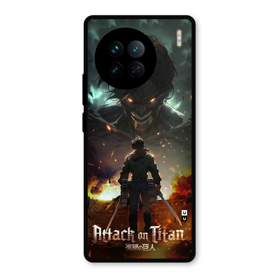 Atack On Titan Metal Back Case for Vivo X90