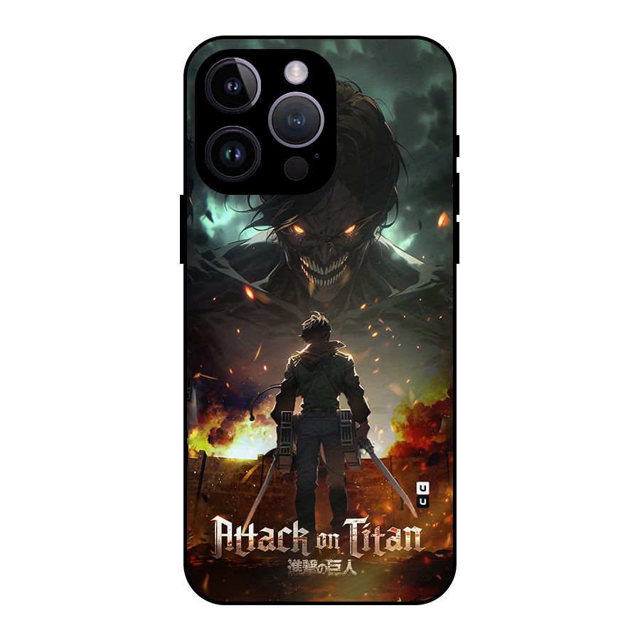 Atack On Titan Metal Back Case for iPhone 14 Pro Max