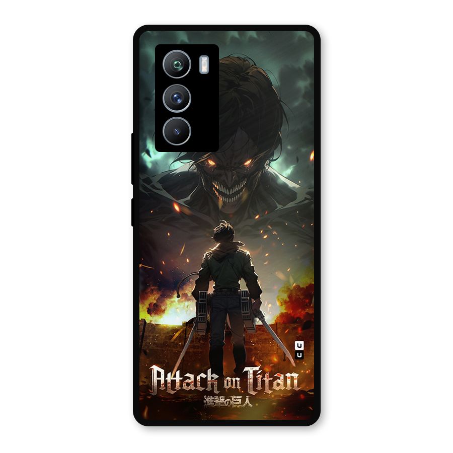 Atack On Titan Metal Back Case for iQOO 9 SE