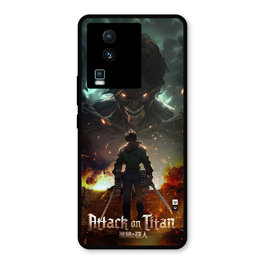 Atack On Titan Metal Back Case for iQOO Neo 7