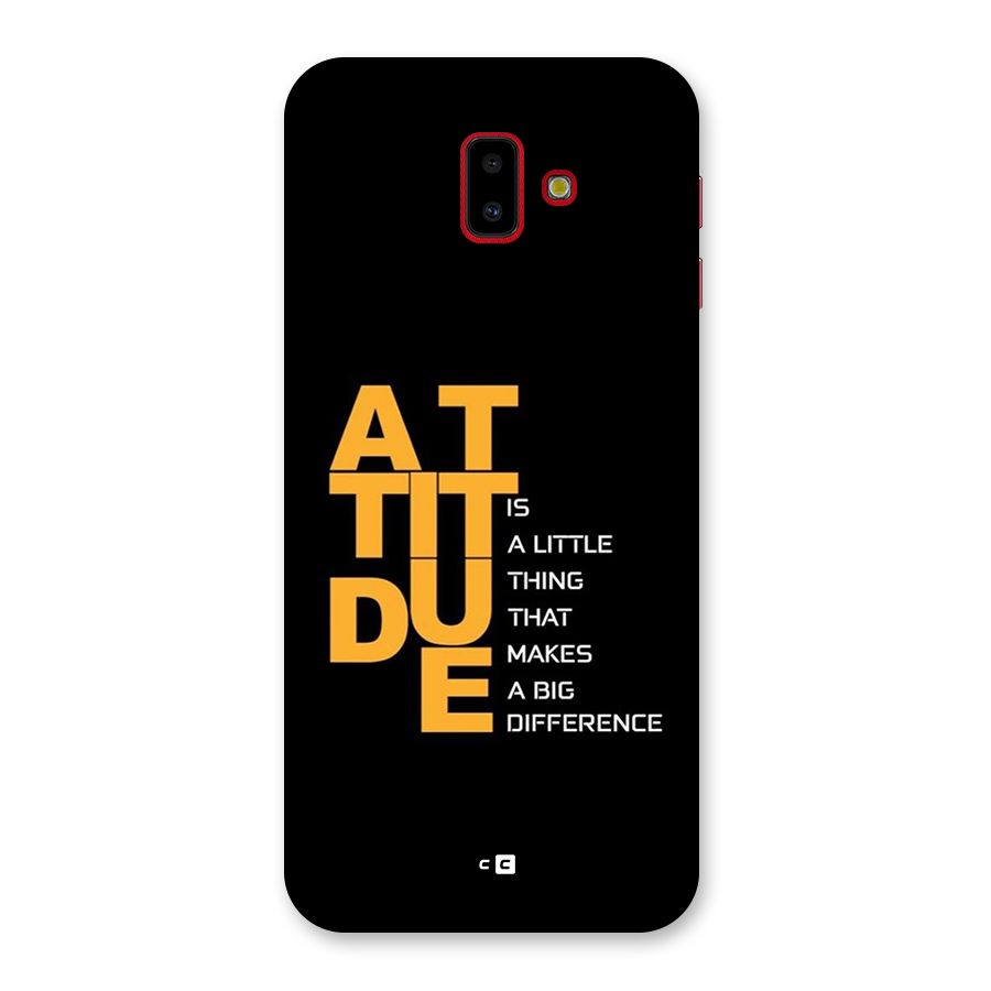 Attitude Difference Back Case for Galaxy J6 Plus