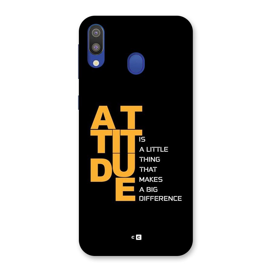 Attitude Difference Back Case for Galaxy M20