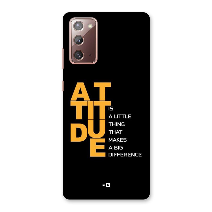 Attitude Difference Back Case for Galaxy Note 20