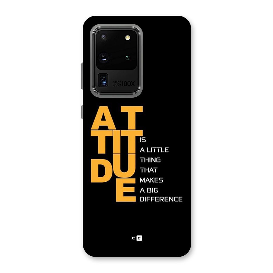 Attitude Difference Back Case for Galaxy S20 Ultra