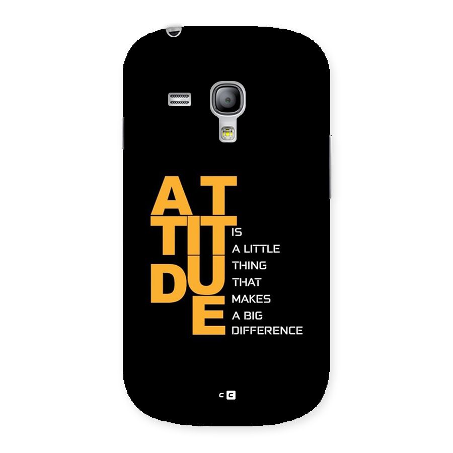 Attitude Difference Back Case for Galaxy S3 Mini