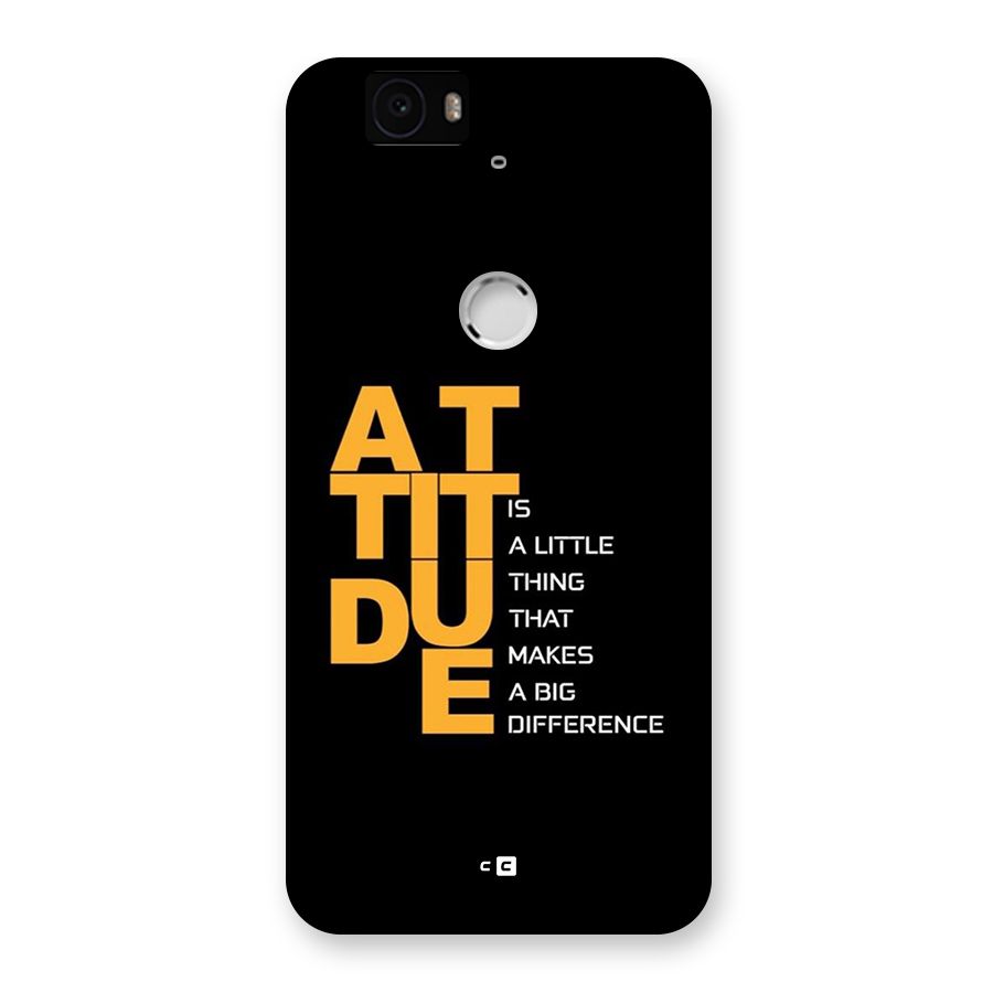 Attitude Difference Back Case for Google Nexus 6P