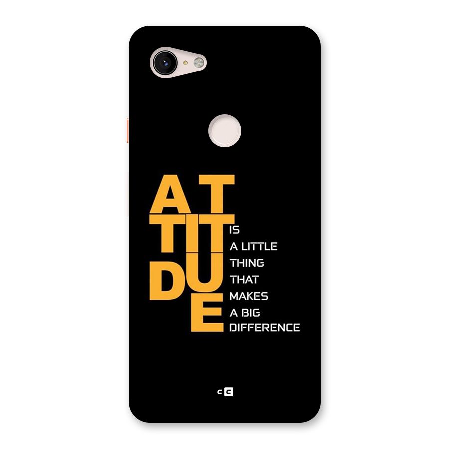 Attitude Difference Back Case for Google Pixel 3 XL