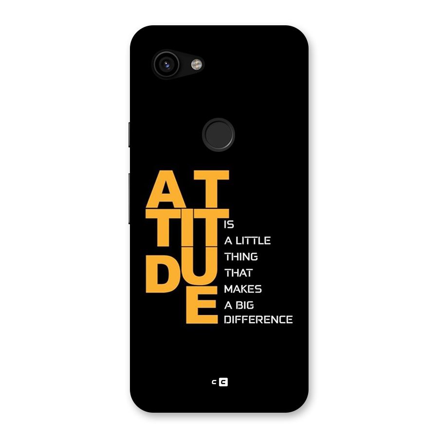 Attitude Difference Back Case for Google Pixel 3a