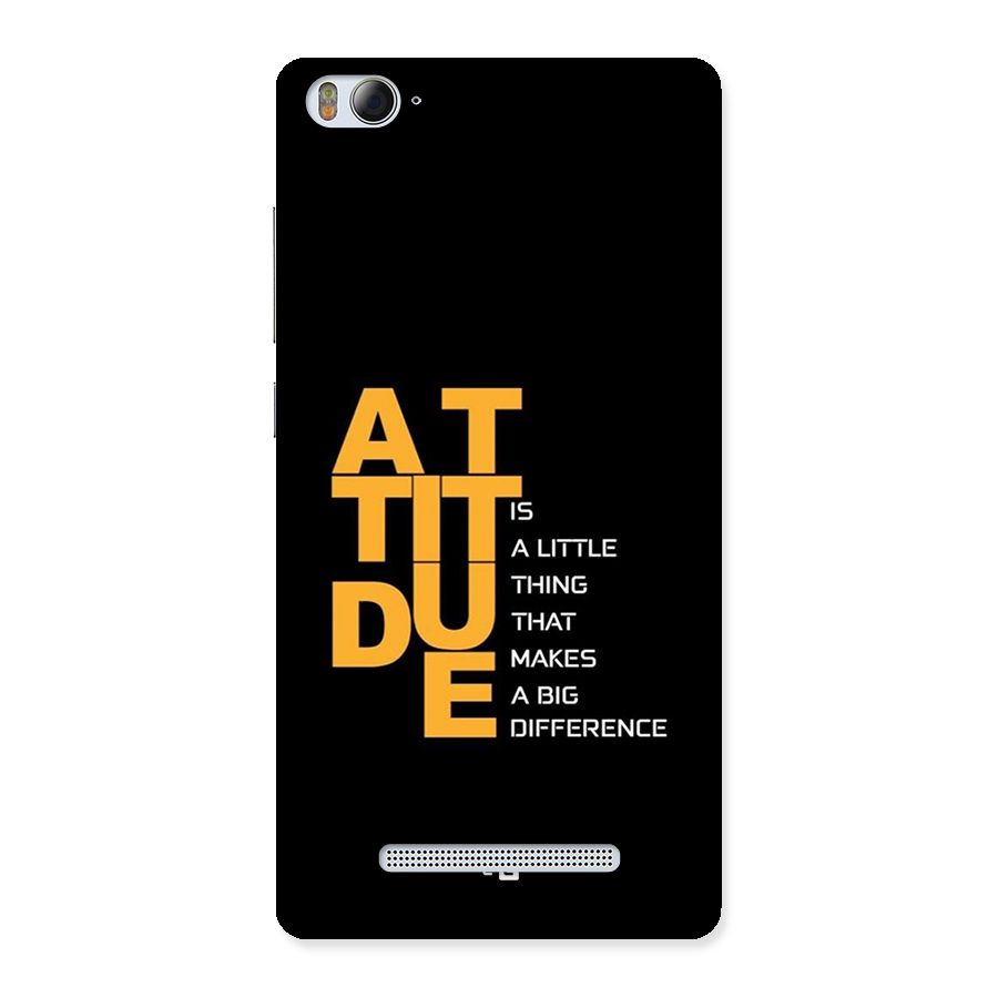 Attitude Difference Back Case for Mi4i