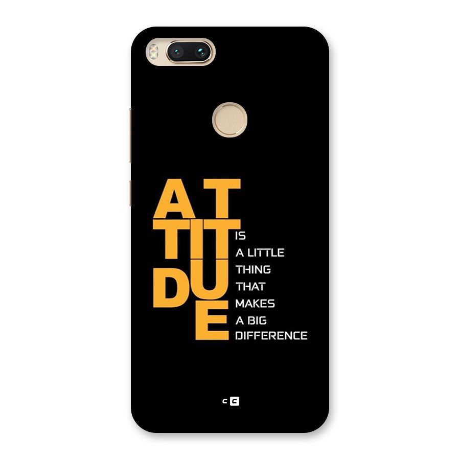 Attitude Difference Back Case for Mi A1
