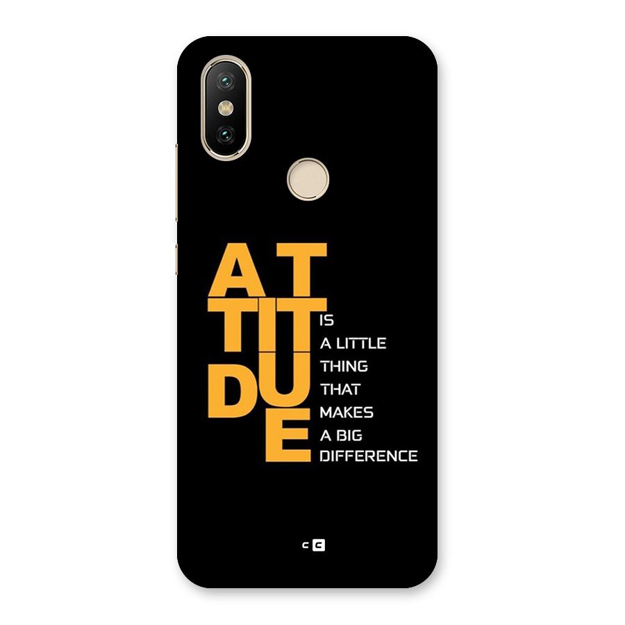 Attitude Difference Back Case for Mi A2
