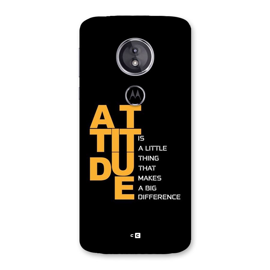 Attitude Difference Back Case for Moto E5