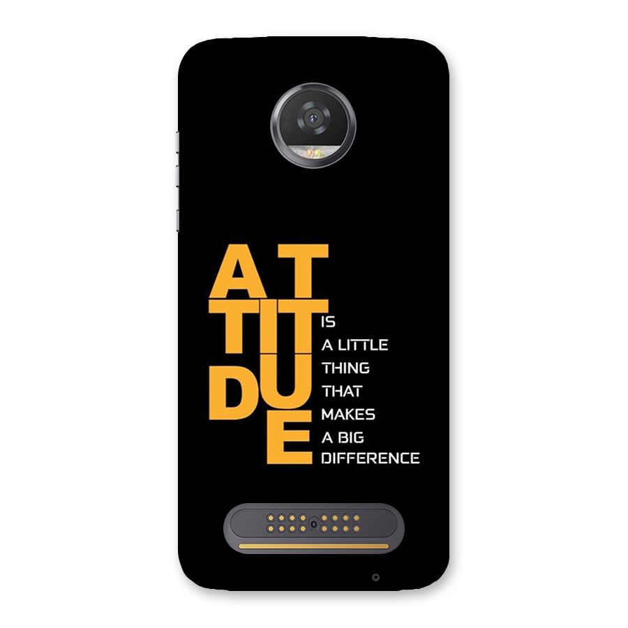 Attitude Difference Back Case for Moto Z2 Play