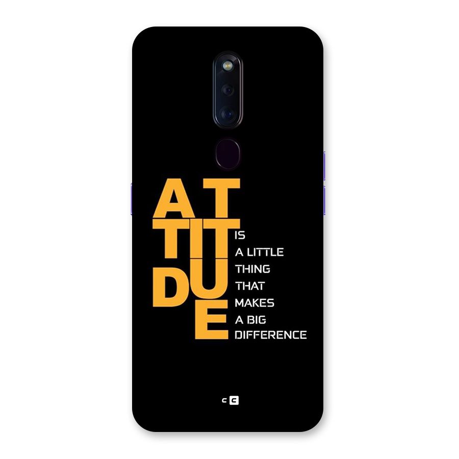 Attitude Difference Back Case for Oppo F11 Pro