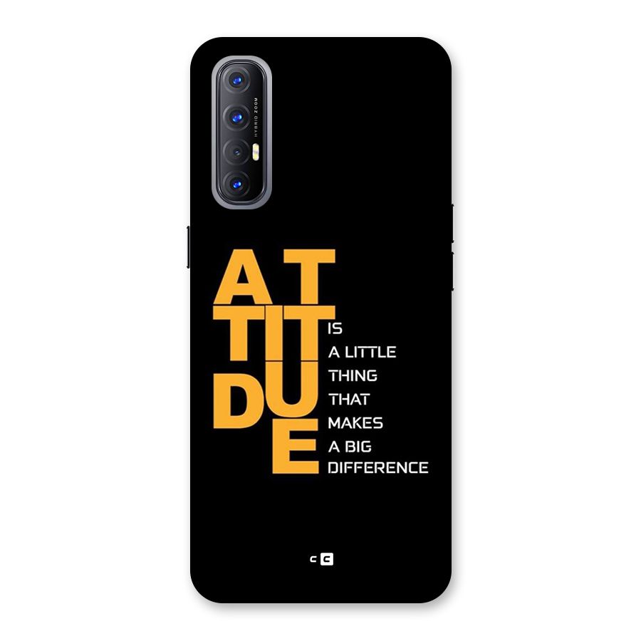 Attitude Difference Back Case for Oppo Reno3 Pro