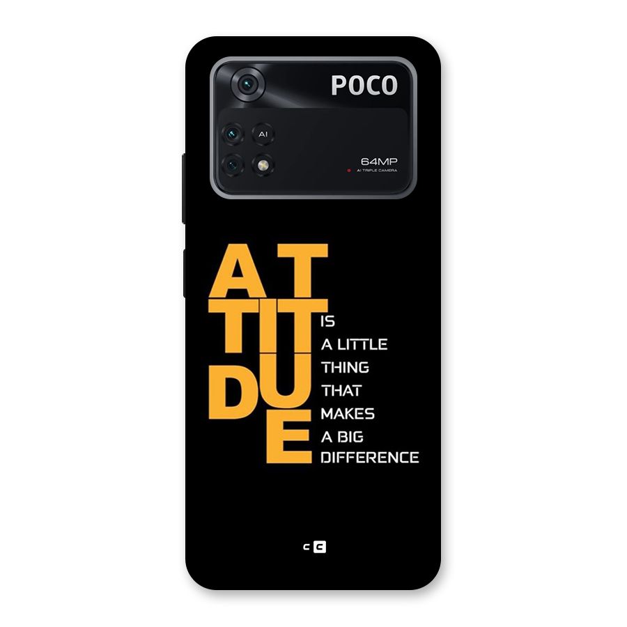 Attitude Difference Back Case for Poco M4 Pro 4G