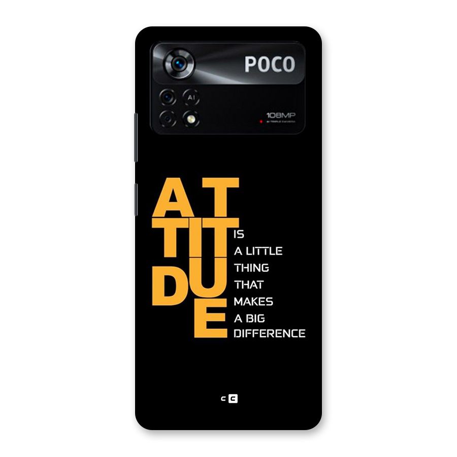 Attitude Difference Back Case for Poco X4 Pro 5G