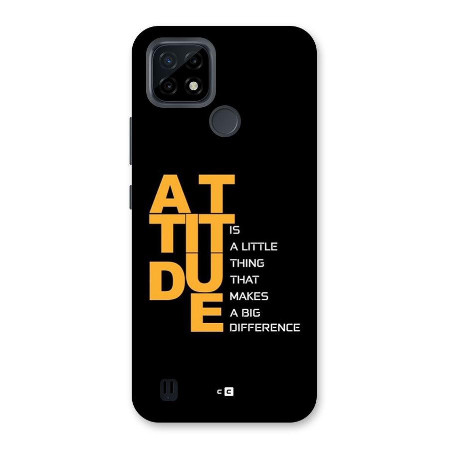 Attitude Difference Back Case for Realme C21