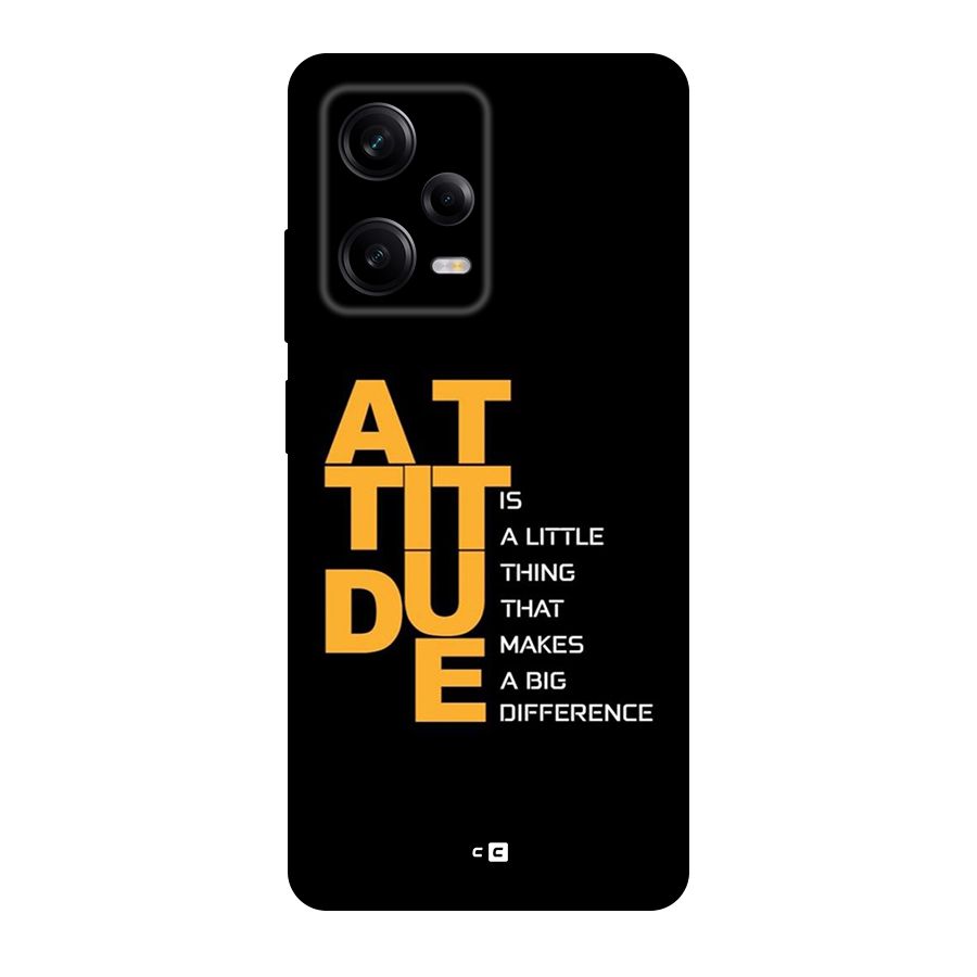 Attitude Difference Back Case for Redmi Note 12 Pro