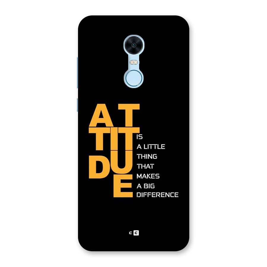 Attitude Difference Back Case for Redmi Note 5