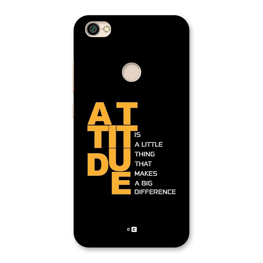 Attitude Difference Back Case for Redmi Y1 2017