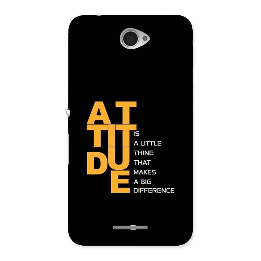Attitude Difference Back Case for Xperia E4