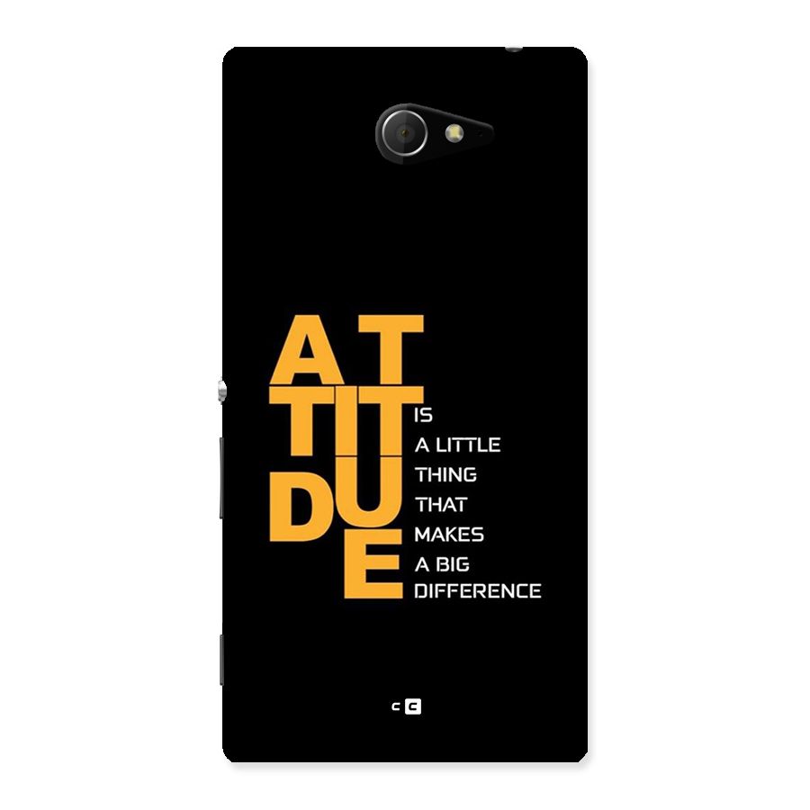 Attitude Difference Back Case for Xperia M2